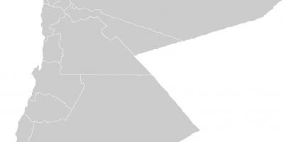 En blanc mapa de Jordània