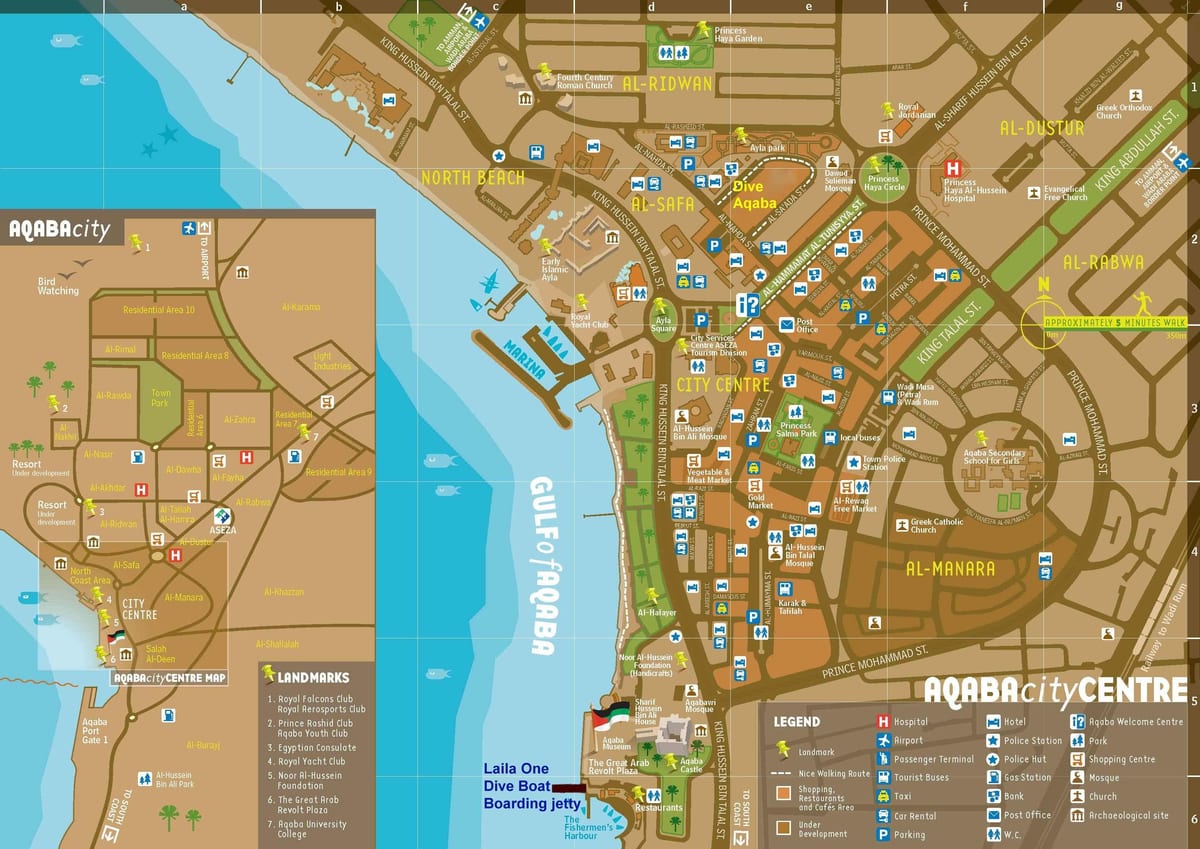 mapa d'aqaba Jordània