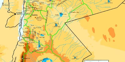 Mapa de Jordània climàtic