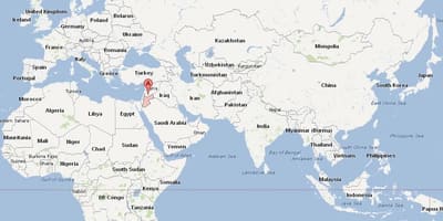 Jordània ubicació en el mapa del món